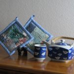 Blue Potholders